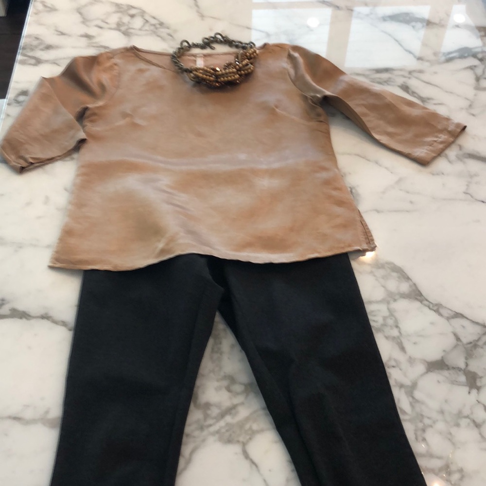 Copper shimmer top by NUTHATCH from Anthropologie.